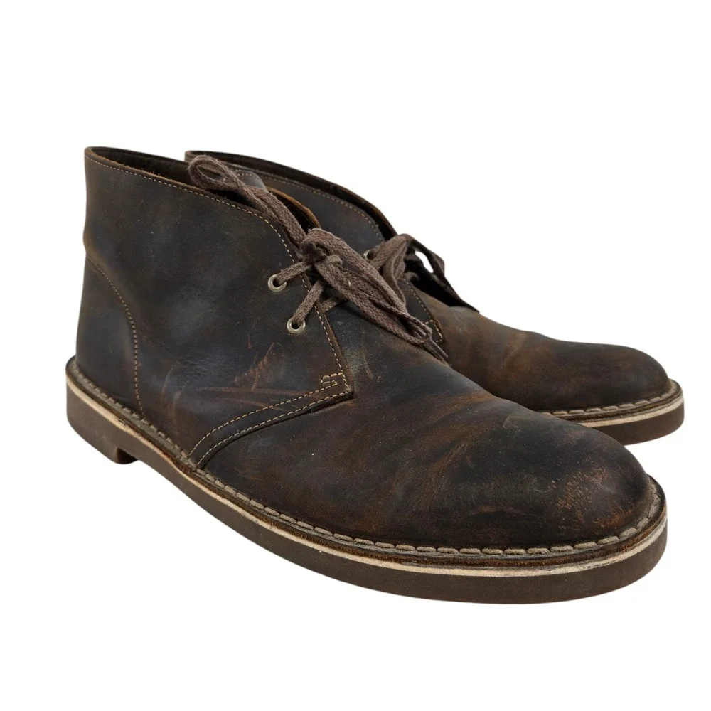 Clark's Bushacre Chukka Boots Dark Brown Men's Size 11 Model 15522